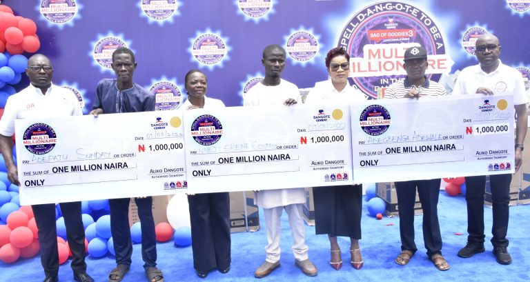 6 millionaires emerge from Dangote Cement Promo