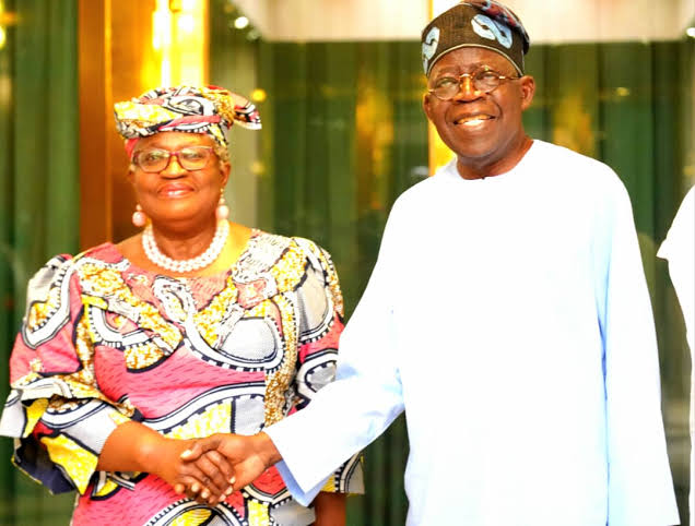 Ngozi meets Tinubu, says WTO will assist Nigeria alleviate difficulty