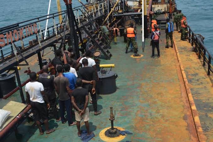Nigerian Navy arrests Ghanian, 12 others for oil theft